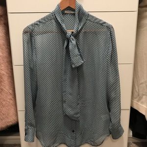 Equipment Pussy Bow Blouse